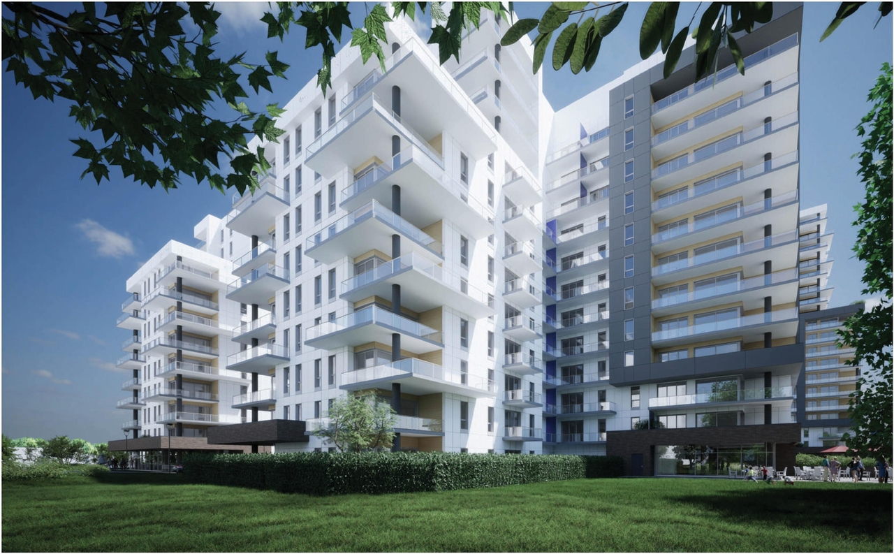 Rendering of building from page 73 of the file '2023-10-13 - Design Brief - D07-12-21-0177'