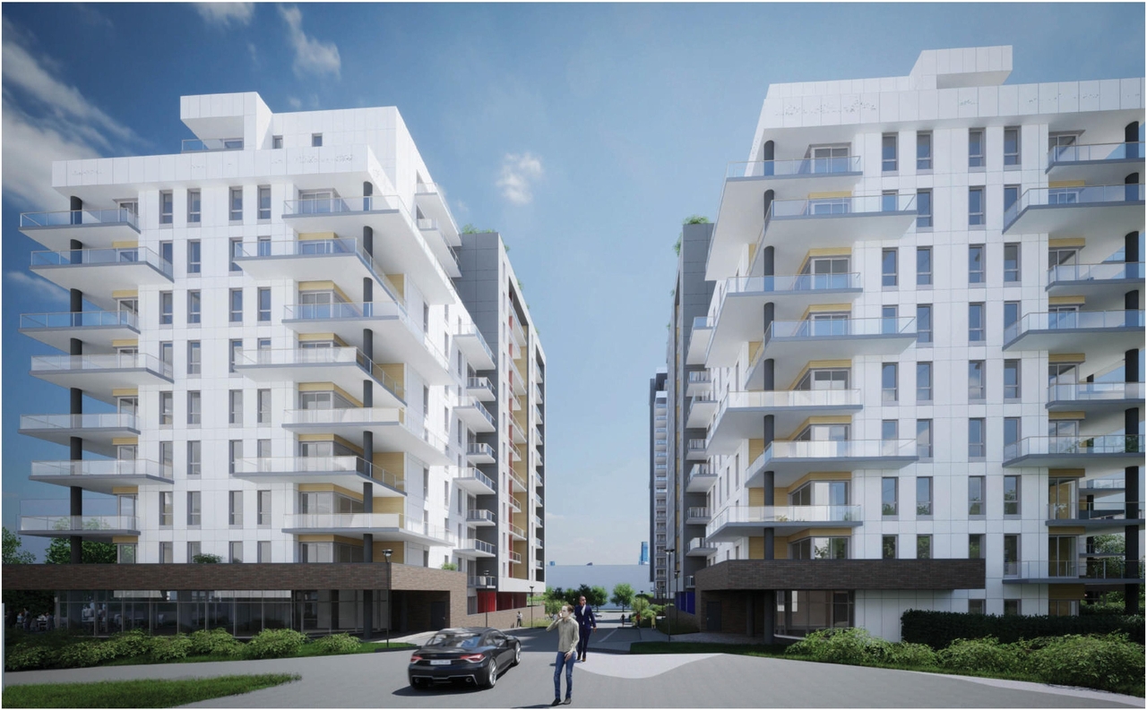 Rendering of building from page 74 of the file '2023-10-13 - Design Brief - D07-12-21-0177'