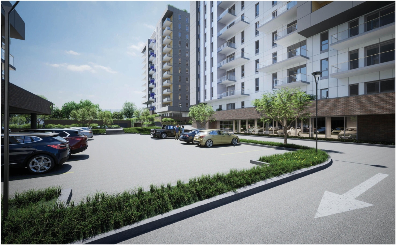 Rendering of building from page 81 of the file '2023-10-13 - Design Brief - D07-12-21-0177'