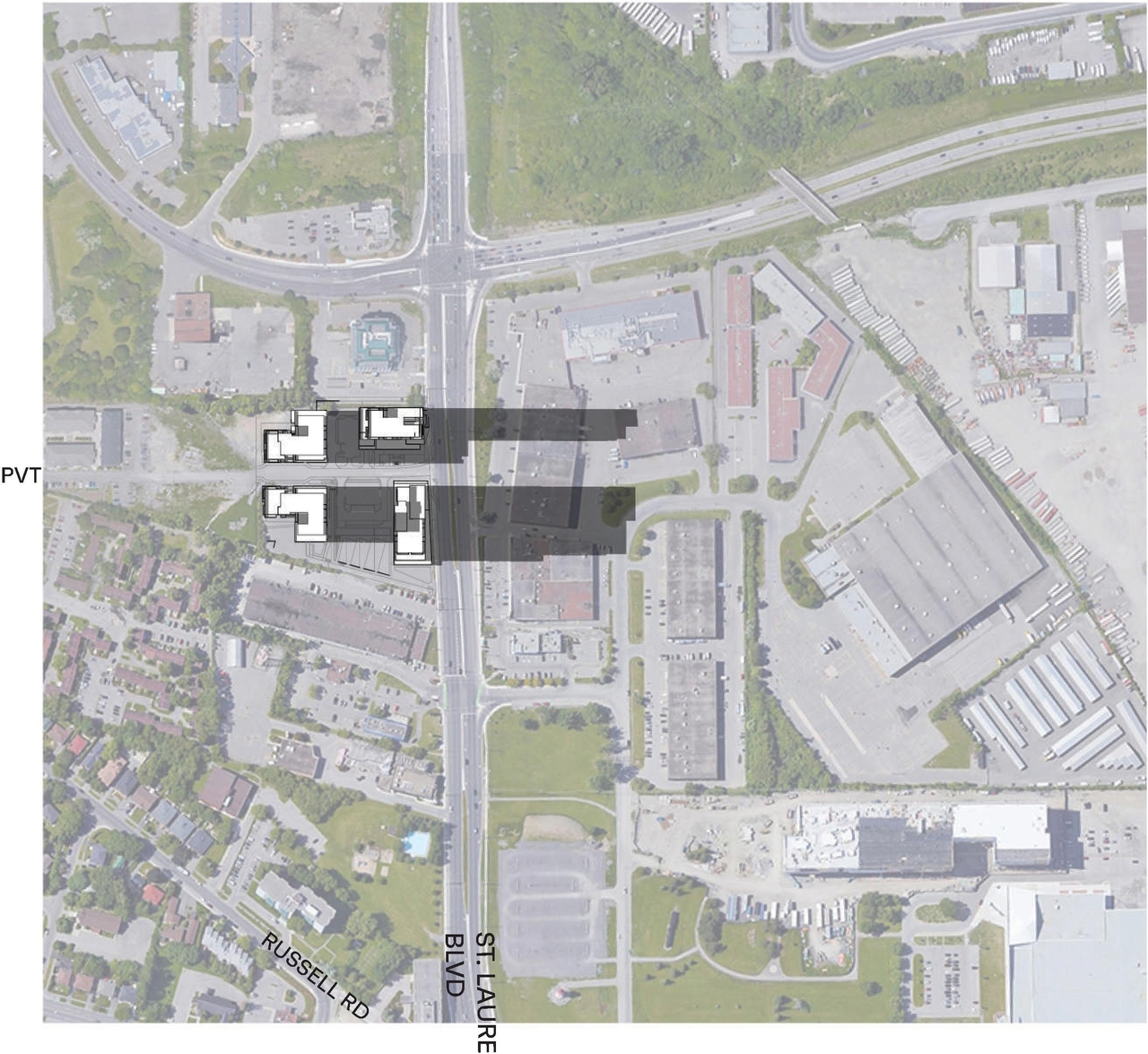 Construction site plan for project from page 98 of the file '2023-10-13 - Design Brief - D07-12-21-0177'