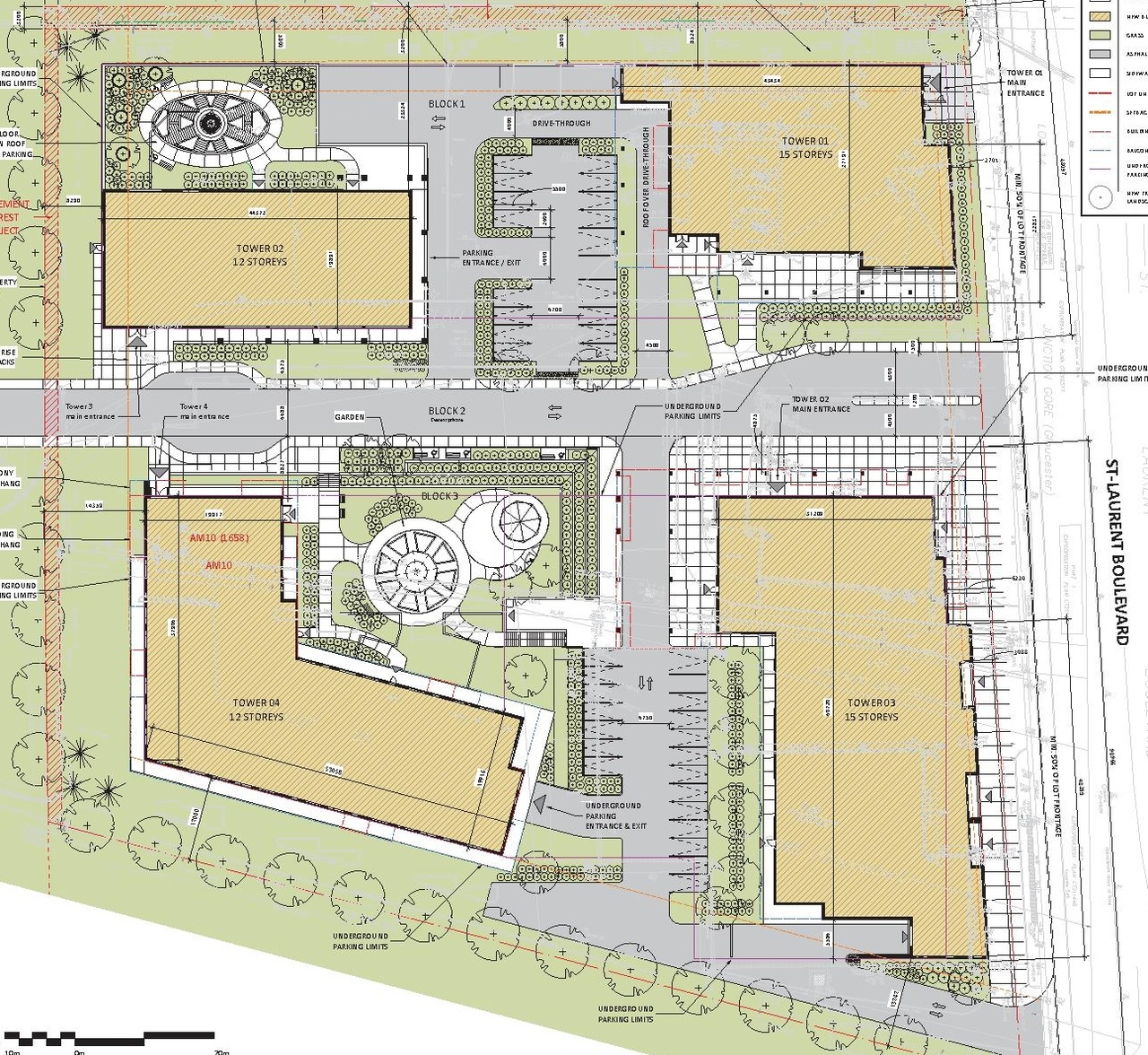 Construction site plan for project from page 5 of the file '2023-10-13 - Design Brief - D07-12-21-0177'