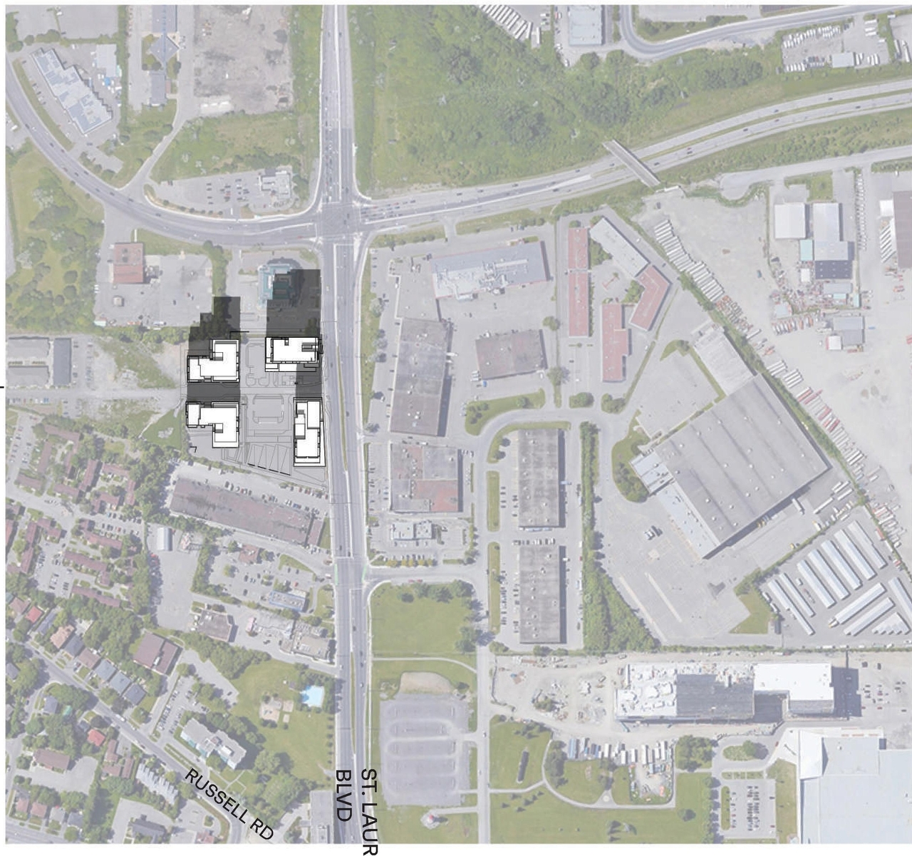 Construction site plan for project from page 93 of the file '2023-10-13 - Design Brief - D07-12-21-0177'