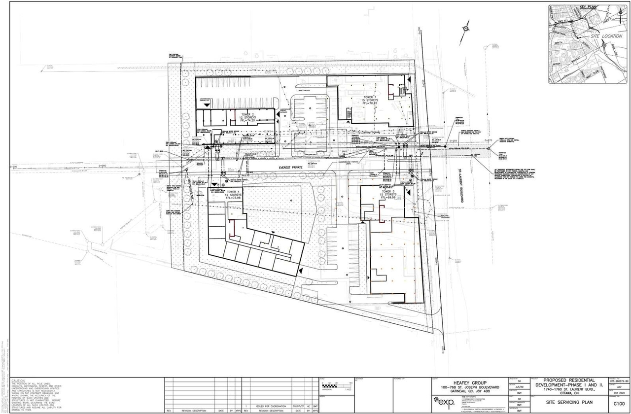 Construction site plan for project from page 13 of the file '2021-10-27 - DESIGN BRIEF - D07-12-21-0177'
