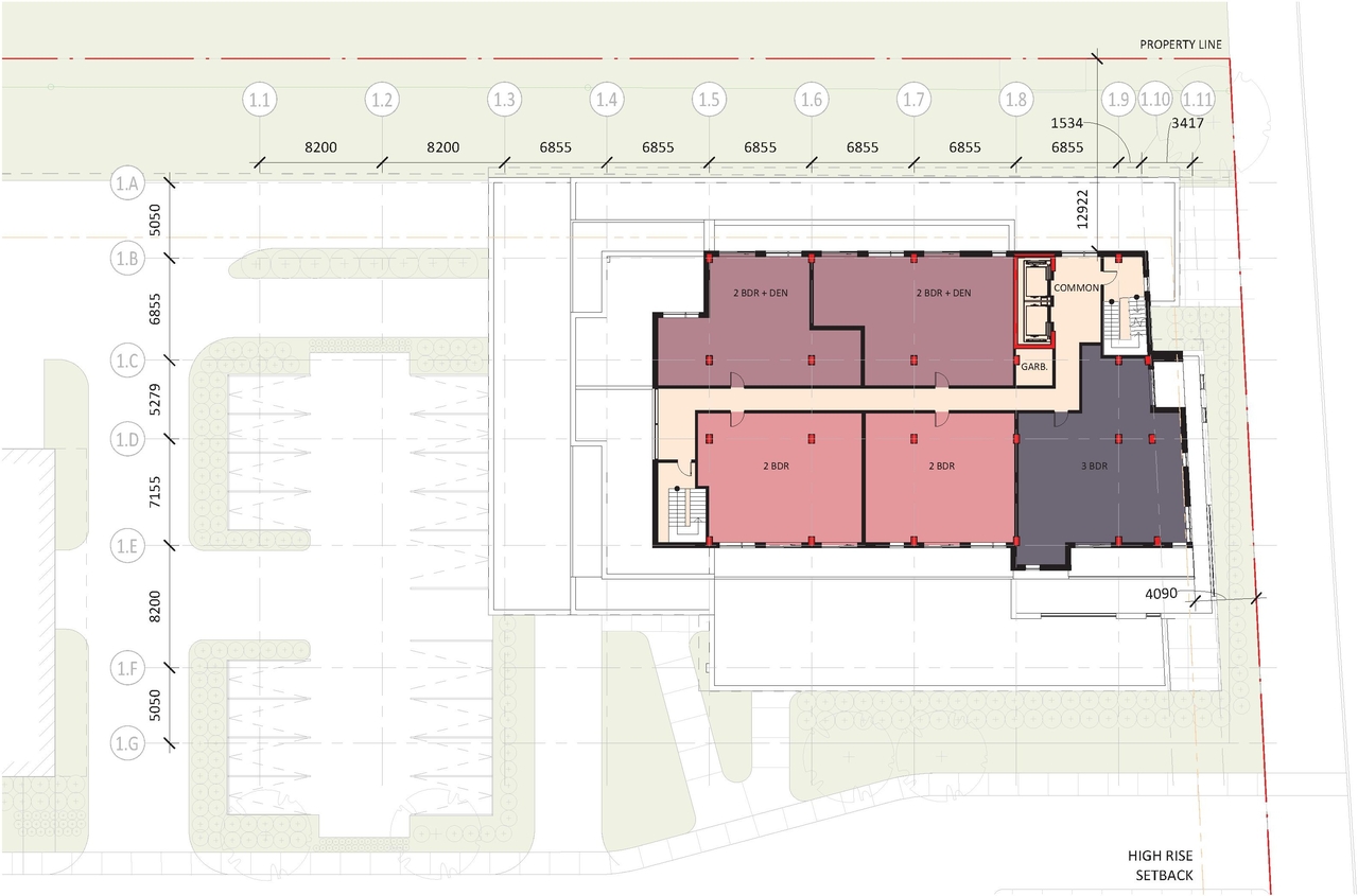 Floor plan for project from page 25 of the file '2021-10-27 - DESIGN BRIEF - D07-12-21-0177'