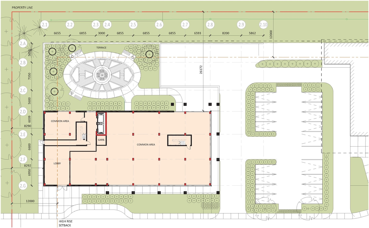 Floor plan for project from page 29 of the file '2021-10-27 - DESIGN BRIEF - D07-12-21-0177'