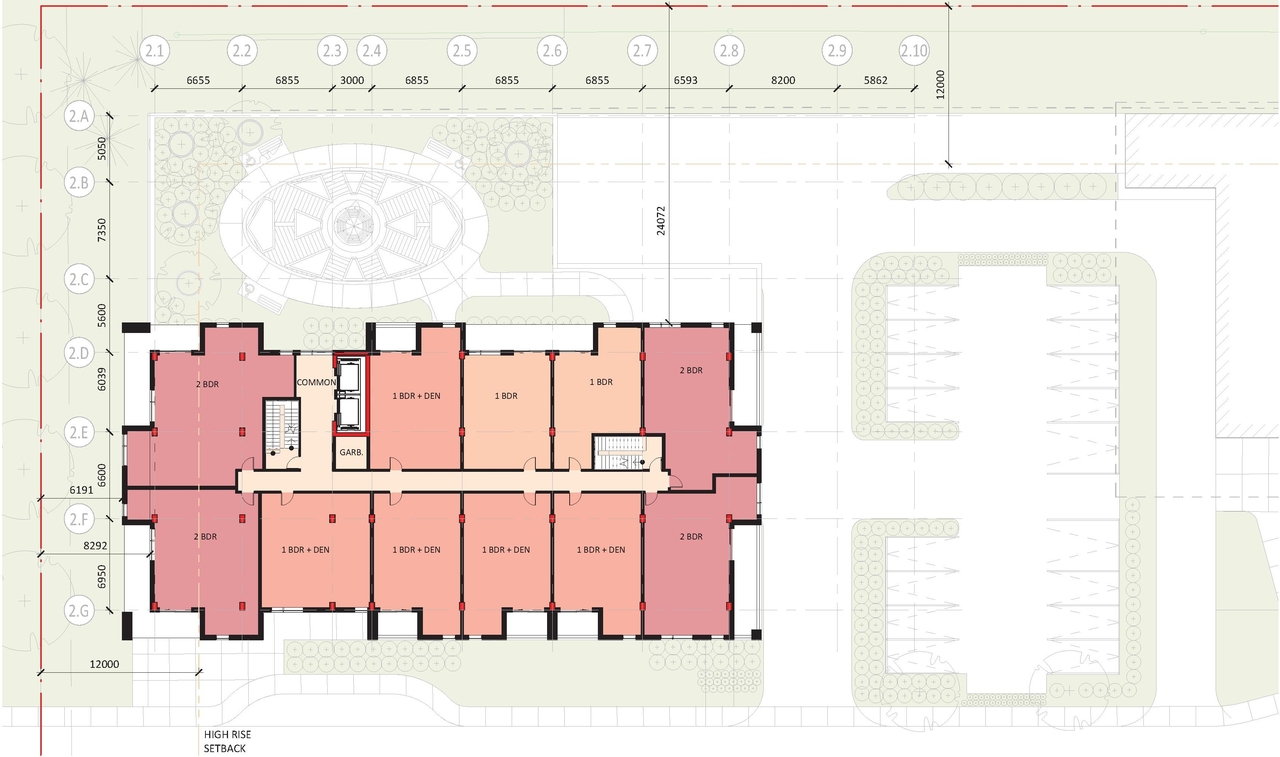 Floor plan for project from page 30 of the file '2021-10-27 - DESIGN BRIEF - D07-12-21-0177'