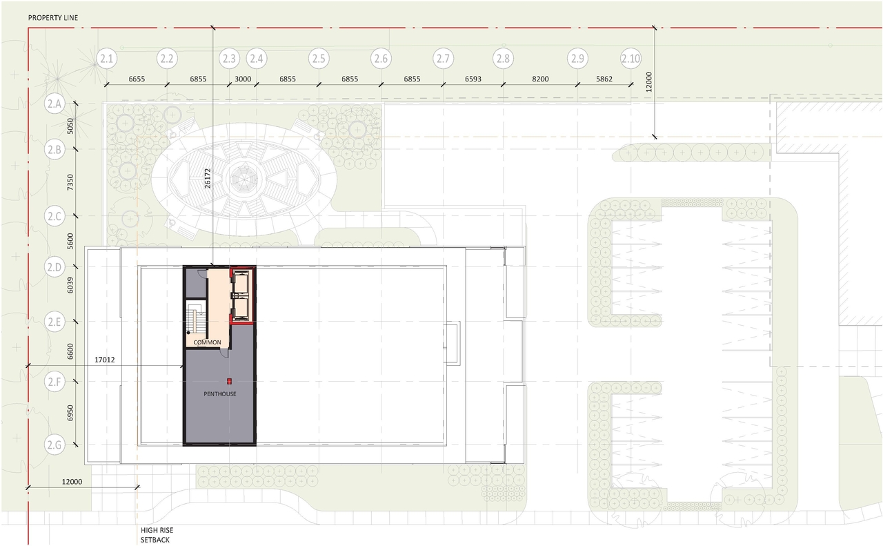 Floor plan for project from page 35 of the file '2021-10-27 - DESIGN BRIEF - D07-12-21-0177'