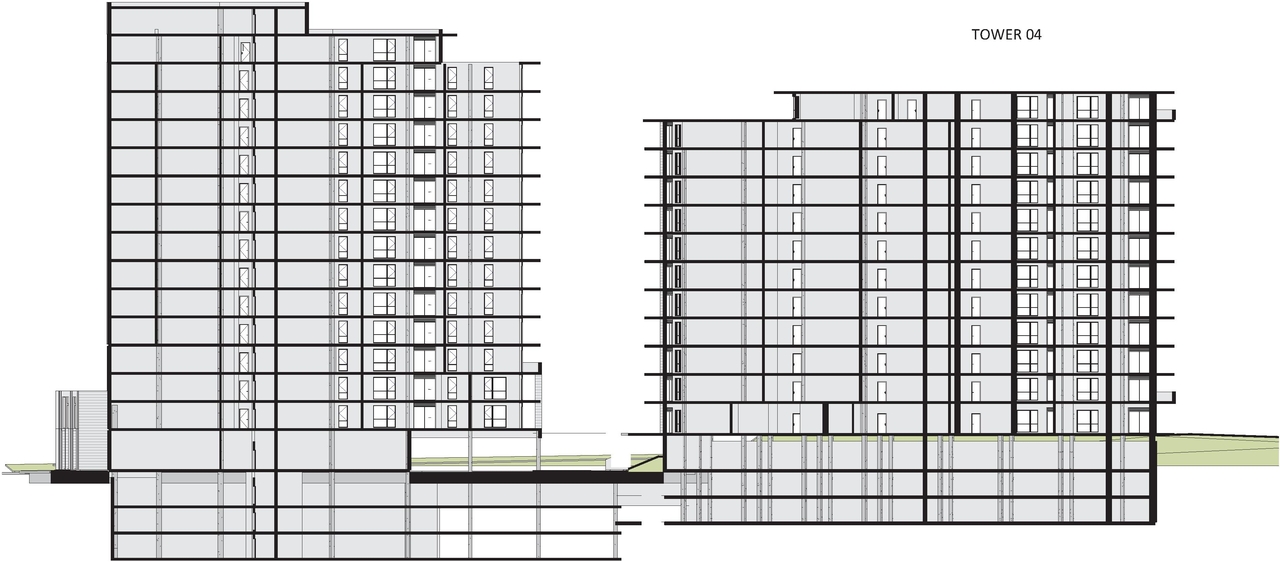 Rendering of building from page 68 of the file '2021-10-27 - DESIGN BRIEF - D07-12-21-0177'