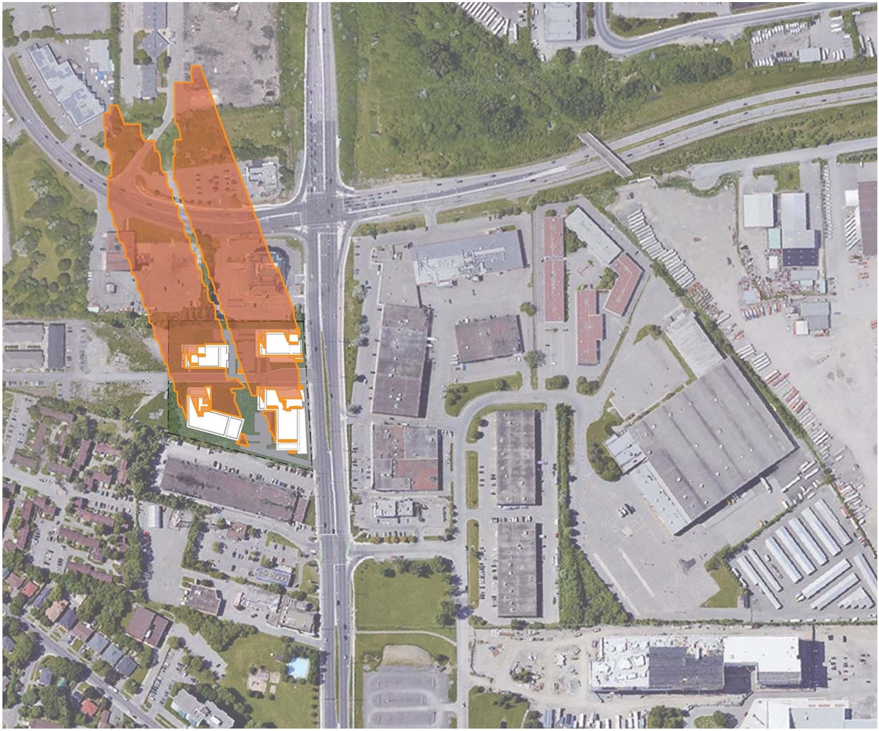 Construction site plan for project from page 104 of the file '2021-10-27 - DESIGN BRIEF - D07-12-21-0177'