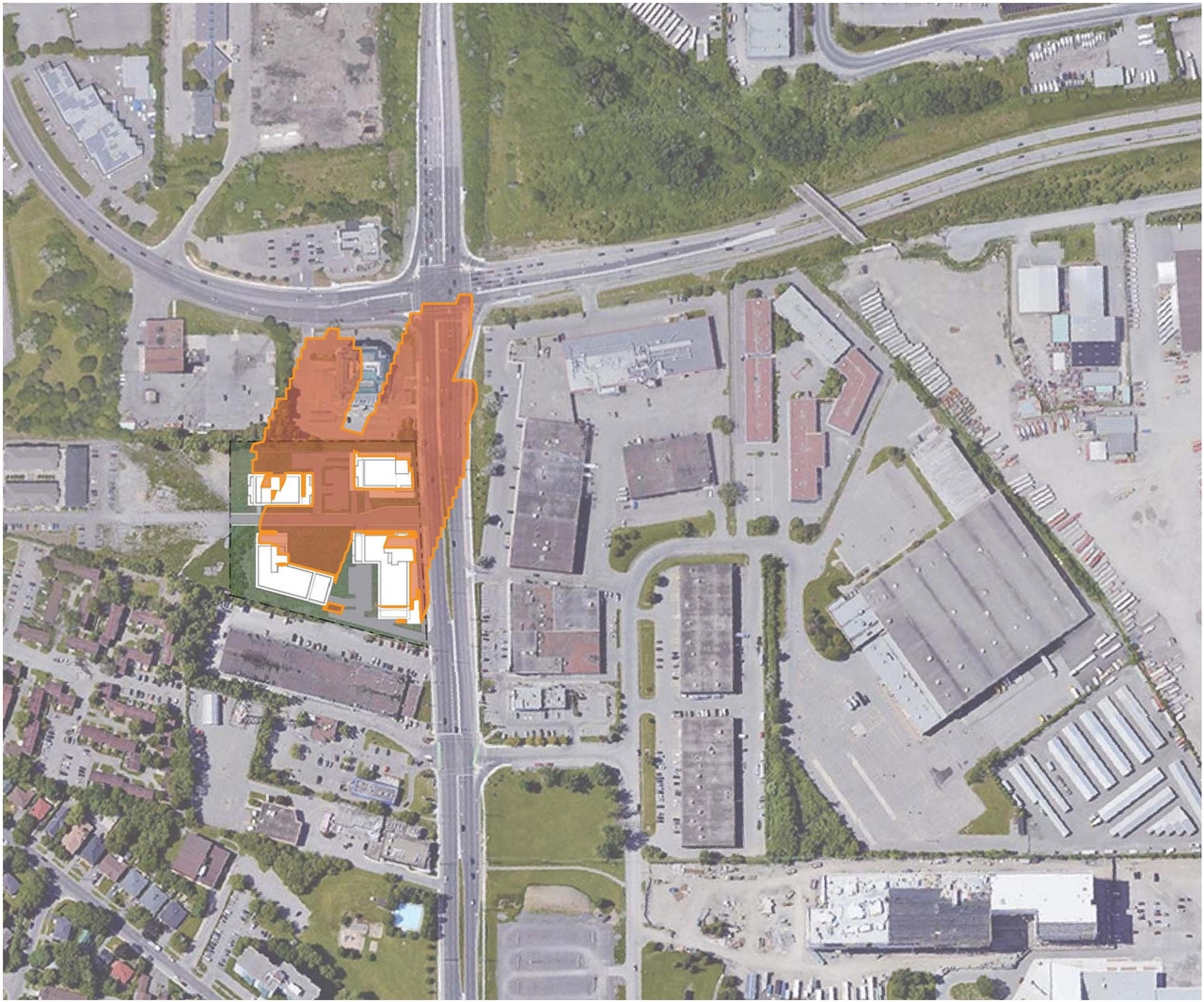 Construction site plan for project from page 107 of the file '2021-10-27 - DESIGN BRIEF - D07-12-21-0177'