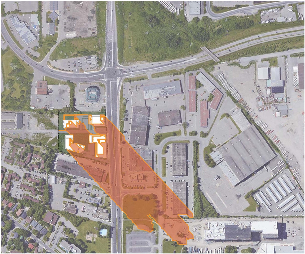 Construction site plan for project from page 124 of the file '2021-10-27 - DESIGN BRIEF - D07-12-21-0177'