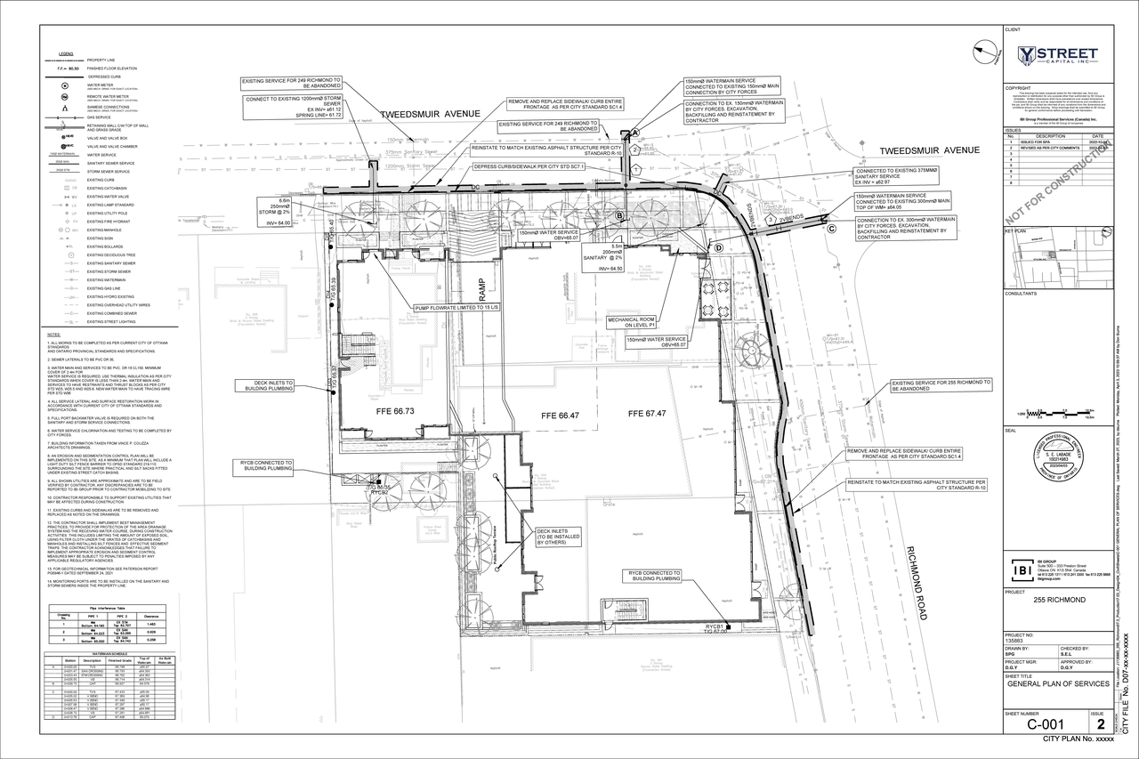 Construction site plan for project from page 41 of the file '2023-04-25 - Design Brief - D07-12-21-0179'