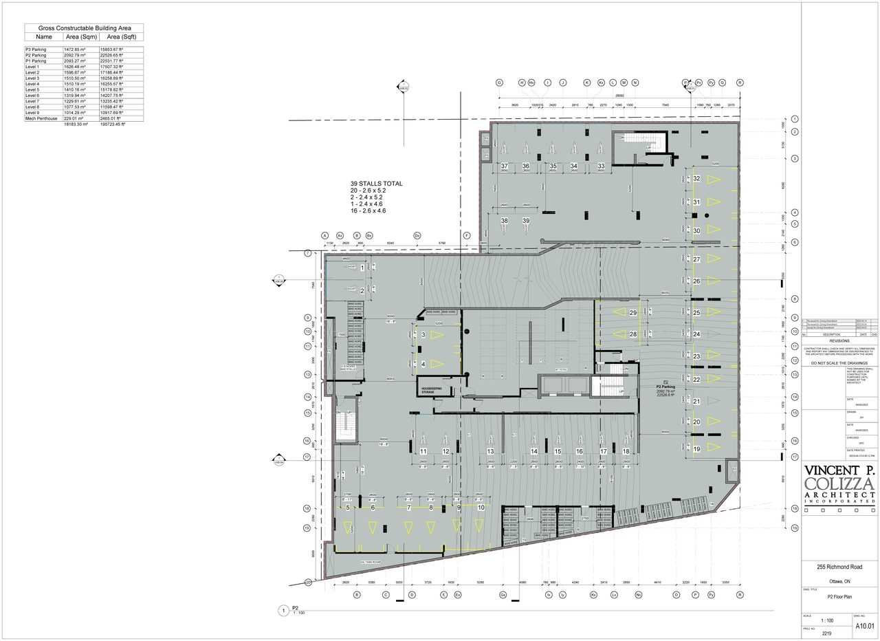 Floor plan for project from page 4 of the file '2023-04-25 - Floor, Elevation, Sections, Views Plans -D07-12-21-0179'