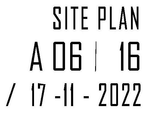 Construction site plan for project from page 1 of the file '2023-05-11 - Site Plan & Floor Plans - D07-12-21-0189'