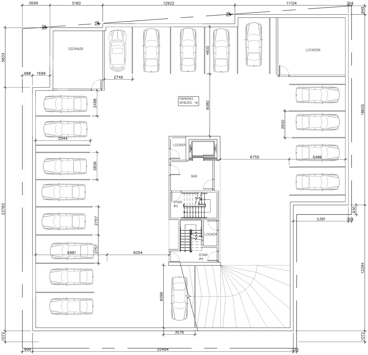 Floor plan for project from page 2 of the file '2023-05-11 - Site Plan & Floor Plans - D07-12-21-0189'