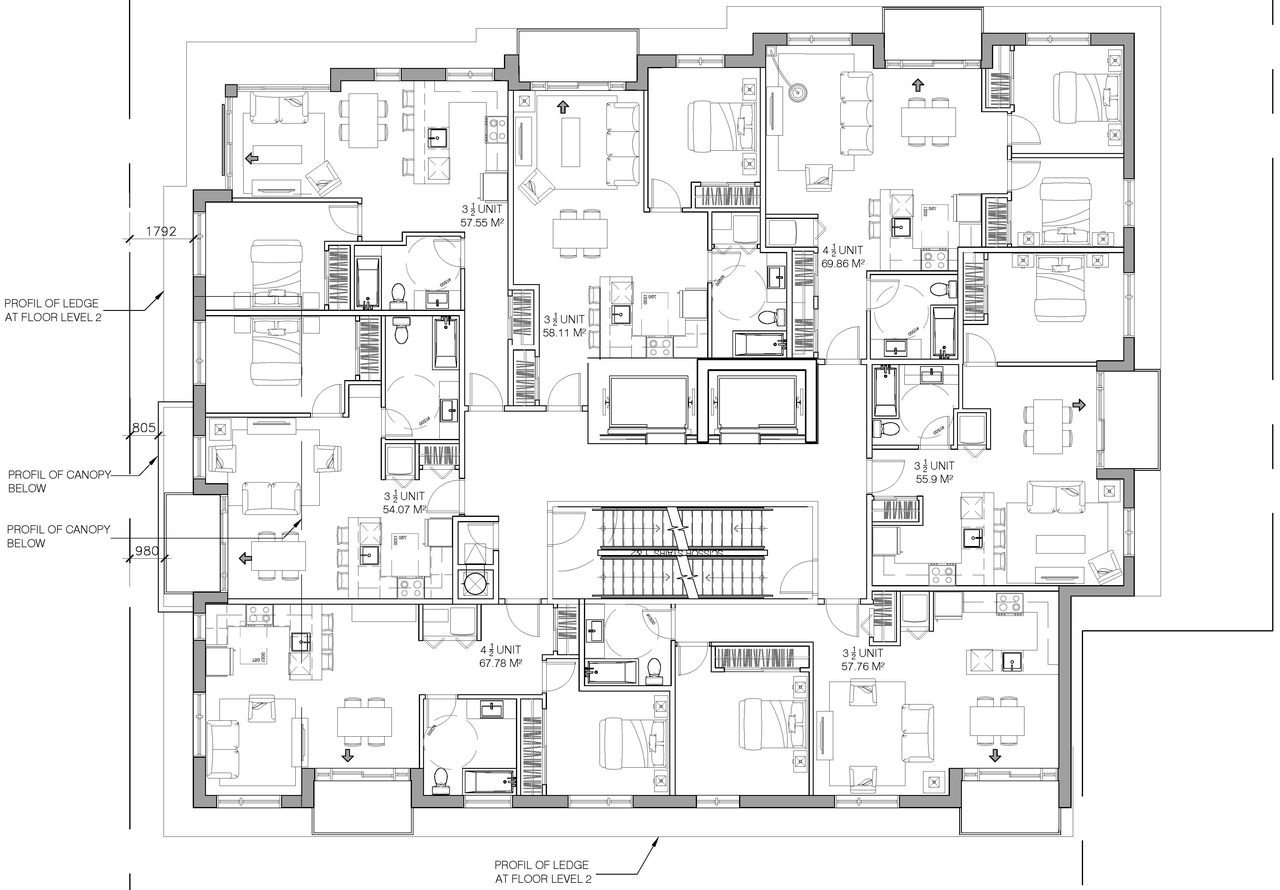 Floor plan for project from page 4 of the file '2023-05-11 - Site Plan & Floor Plans - D07-12-21-0189'