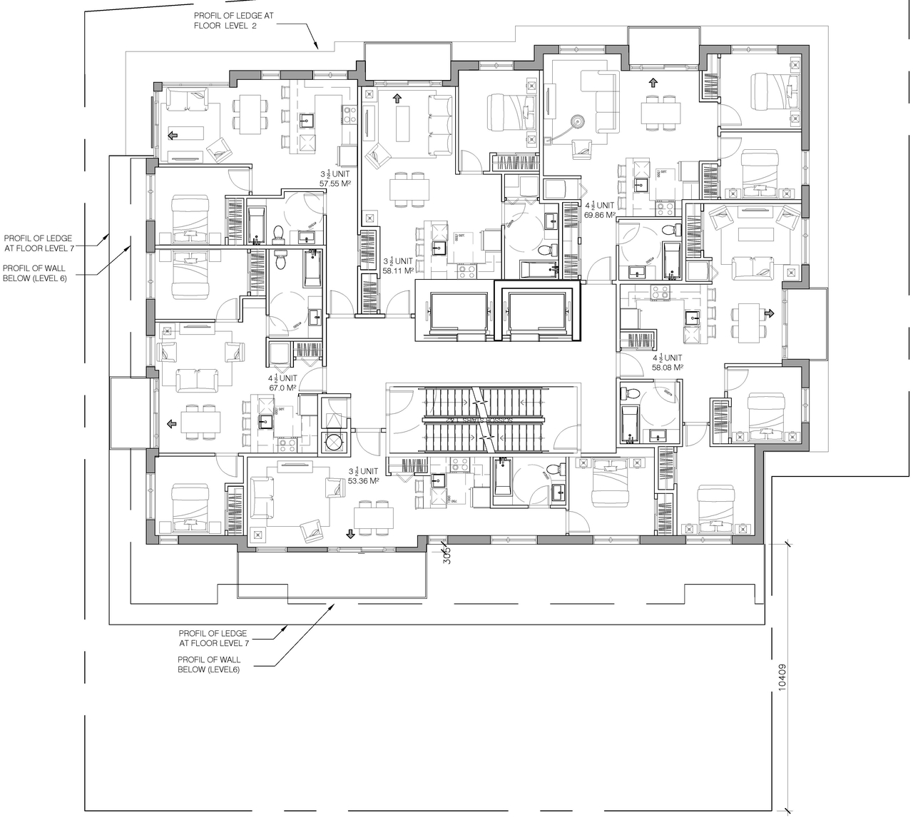 Floor plan for project from page 5 of the file '2023-05-11 - Site Plan & Floor Plans - D07-12-21-0189'