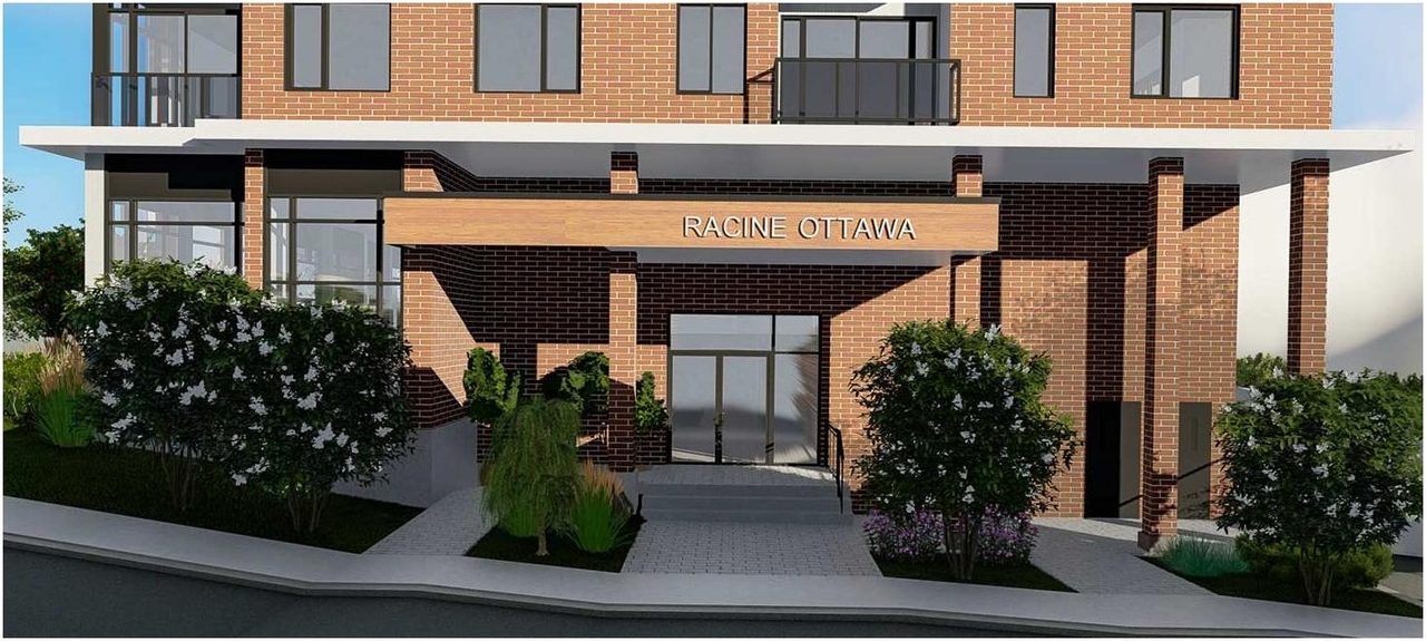 Rendering of building from page 6 of the file '2023-05-11 - Design Brief - D07-12-21-0189'