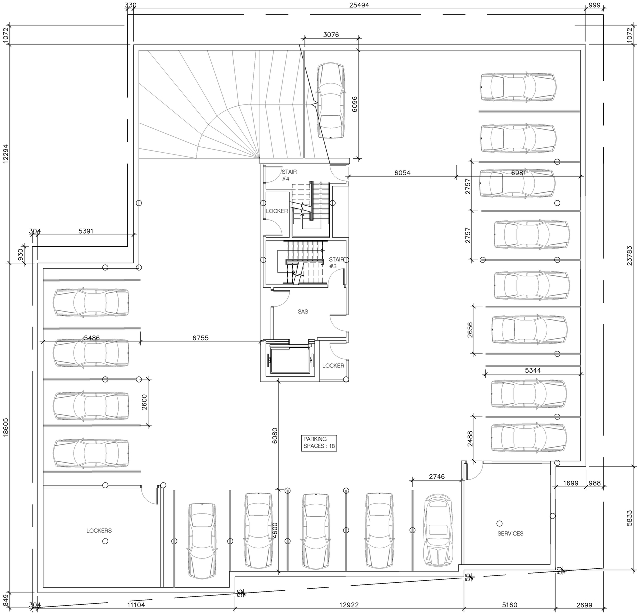 Floor plan for project from page 2 of the file '2023-04-20 - Site Plan & Floor Plans - D07-12-21-0189'