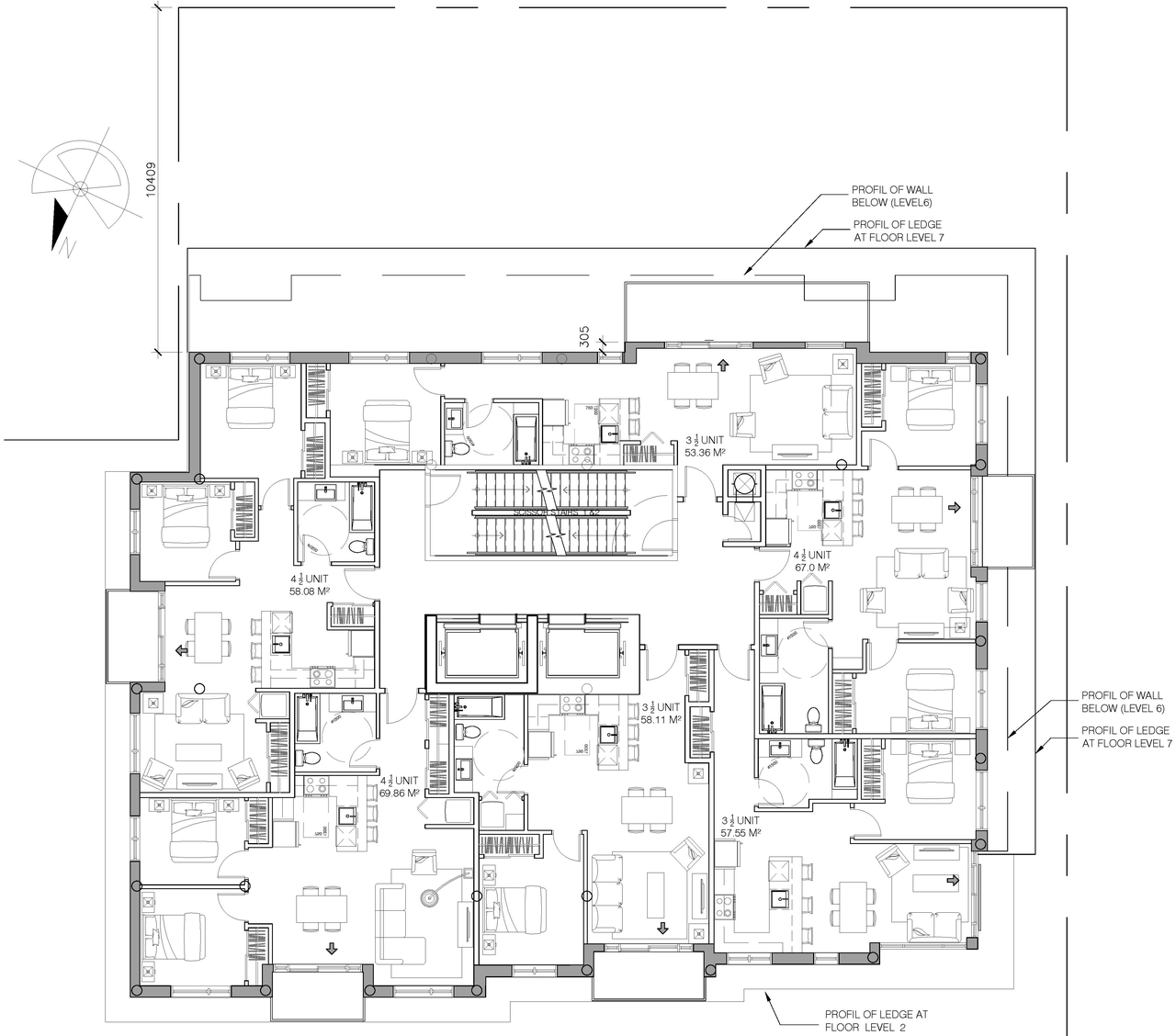 Floor plan for project from page 5 of the file '2023-04-20 - Site Plan & Floor Plans - D07-12-21-0189'