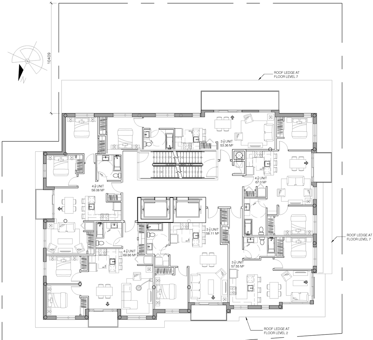 Floor plan for project from page 5 of the file '2023-04-20 - Site Plan & Floor Plans - D07-12-21-0189'