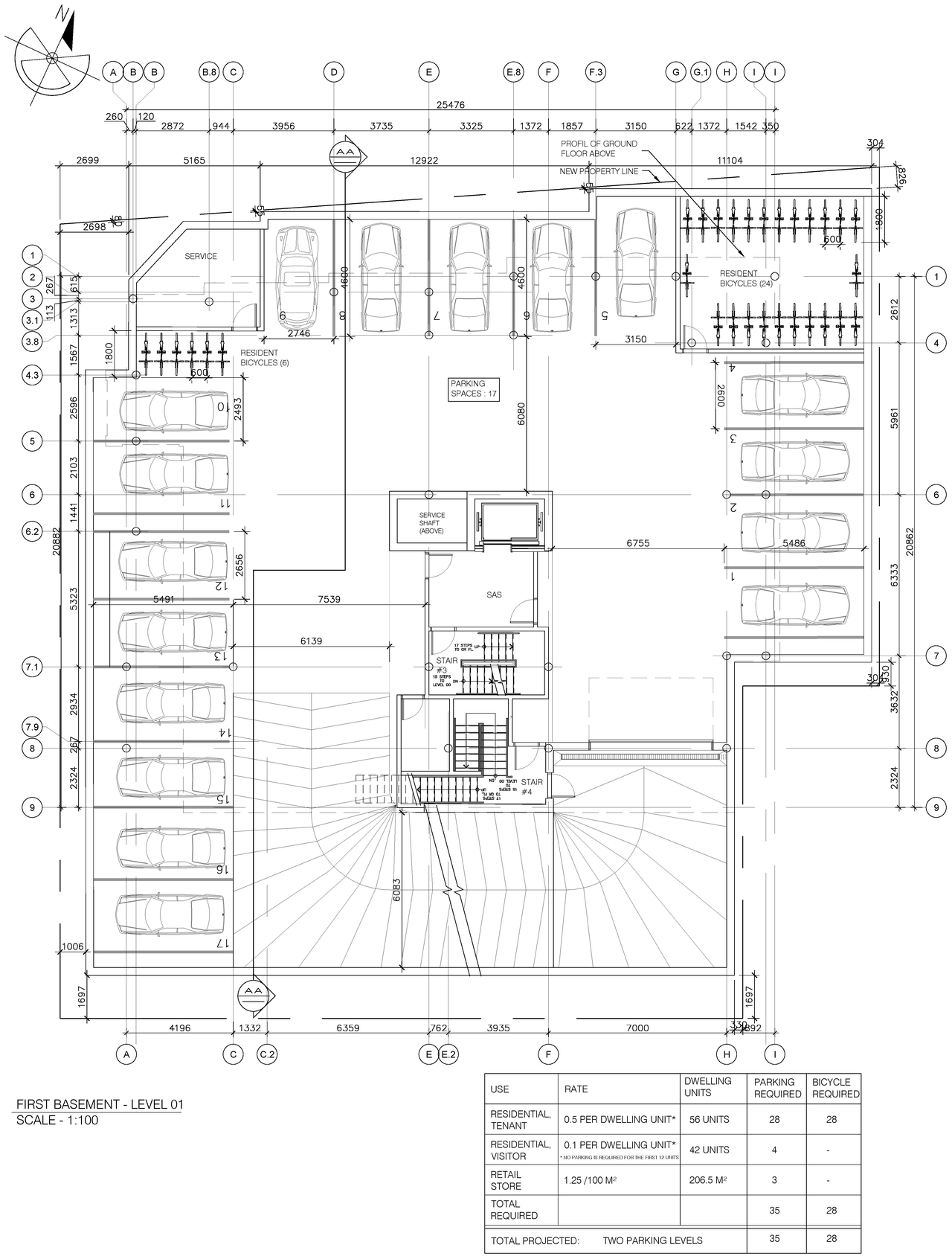 Floor plan for project from page 2 of the file '2024-02-14 - Site Plan and Floor Plans - D07-12-21-0189'