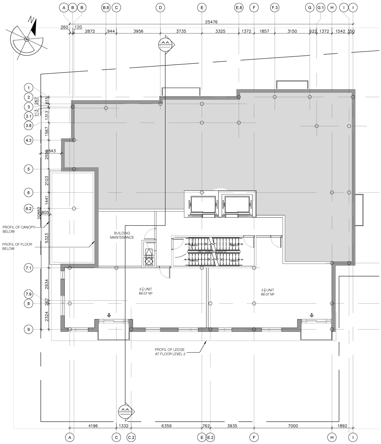 Floor plan for project from page 3 of the file '2024-02-14 - Site Plan and Floor Plans - D07-12-21-0189'