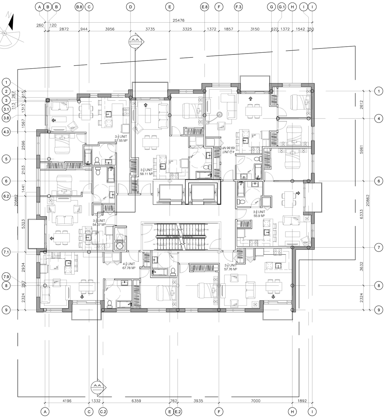 Floor plan for project from page 4 of the file '2024-02-14 - Site Plan and Floor Plans - D07-12-21-0189'