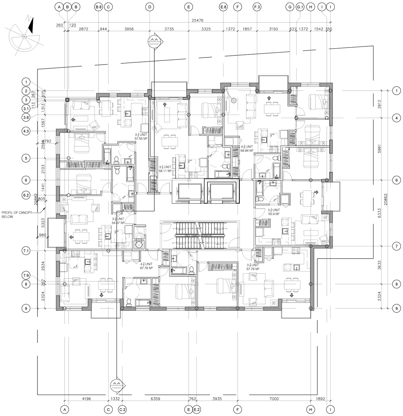 Floor plan for project from page 4 of the file '2024-02-14 - Site Plan and Floor Plans - D07-12-21-0189'