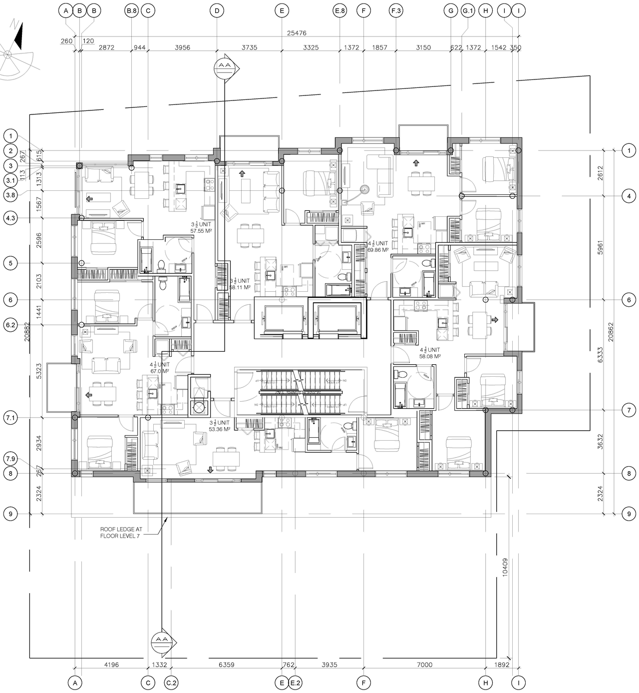 Floor plan for project from page 5 of the file '2024-02-14 - Site Plan and Floor Plans - D07-12-21-0189'