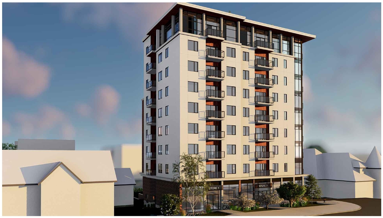 Rendering of building from page 1 of the file '2023-04-20 - Renderings - D07-12-21-0189'