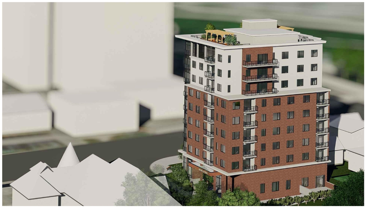 Rendering of building from page 2 of the file '2023-04-20 - Renderings - D07-12-21-0189'
