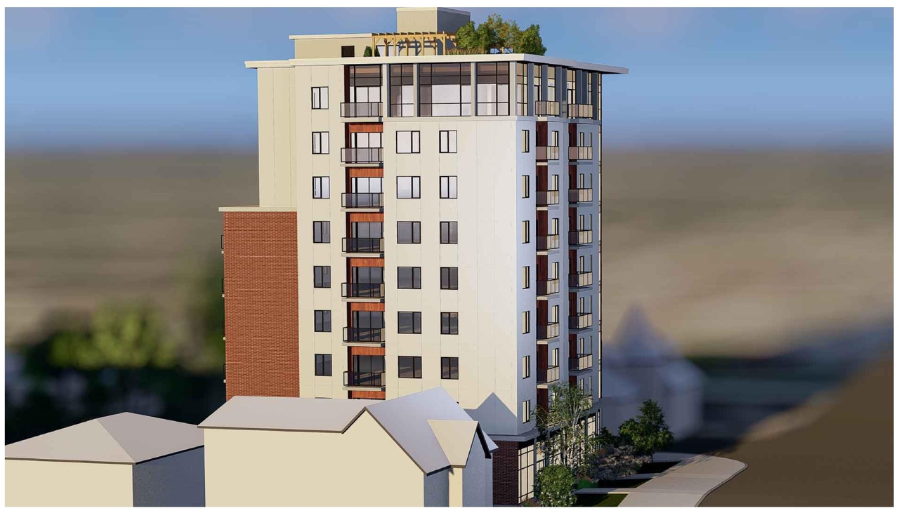 Rendering of building from page 3 of the file '2023-04-20 - Renderings - D07-12-21-0189'