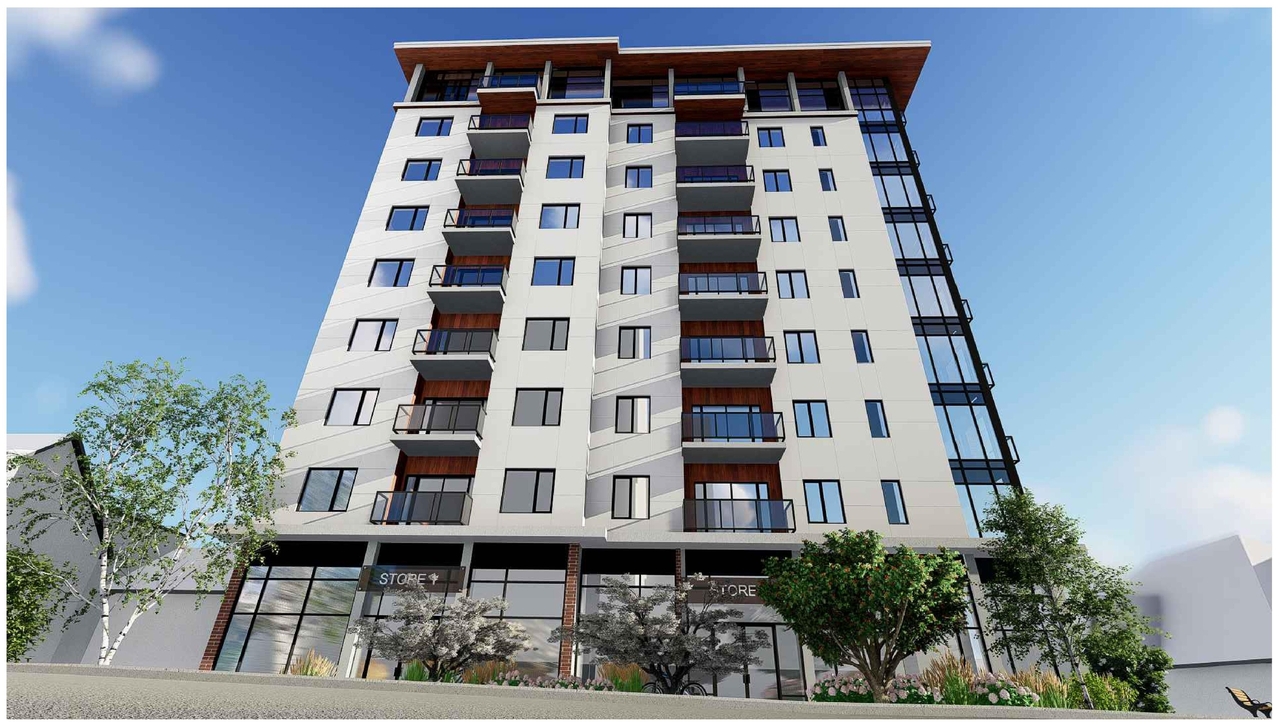 Rendering of building from page 5 of the file '2023-04-20 - Renderings - D07-12-21-0189'