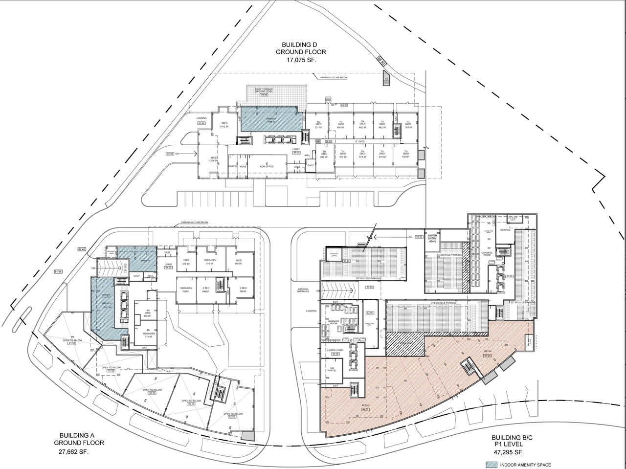 Construction site plan for project from page 4 of the file '2021-11-18 - Floor Plans - D07-12-21-0202'