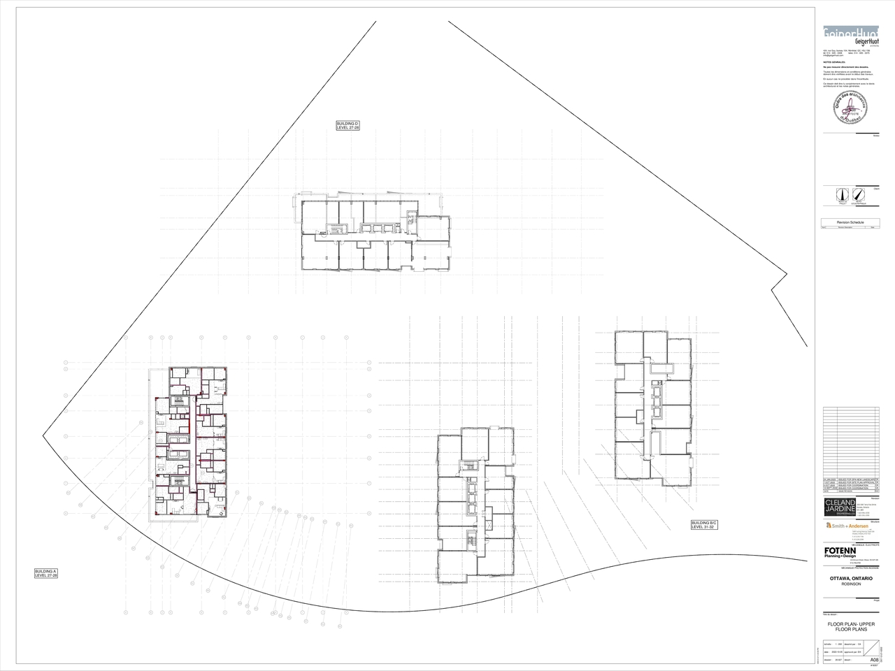 Floor plan for project from page 1 of the file '2023-01-31 - FLOOR PLAN- UPPER FLOOR PLANS - D07-12-21-0202'