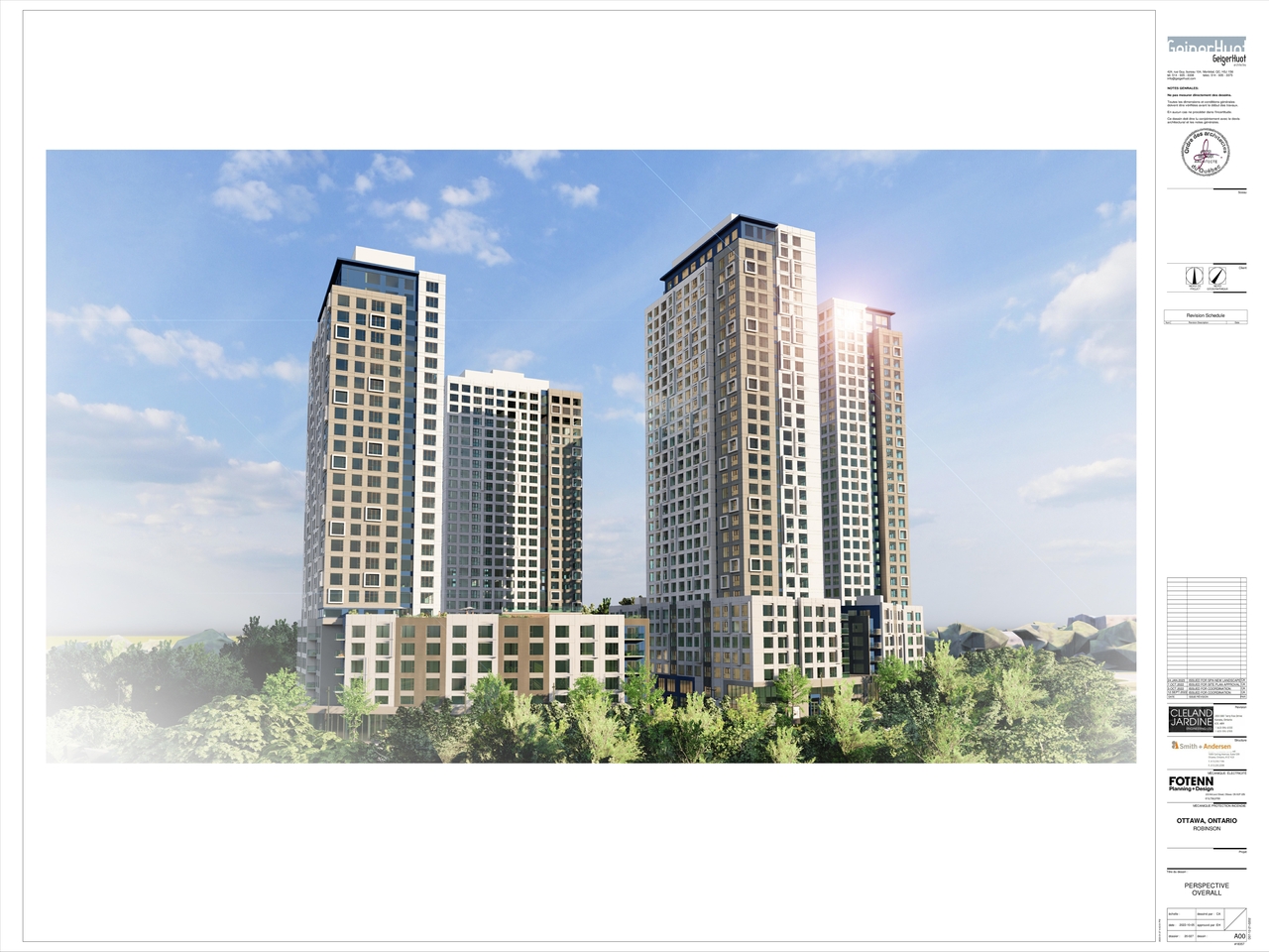 Rendering of building from page 1 of the file '2023-01-31 - PERSPECTIVE OVERALL - D07-12-21-0202'