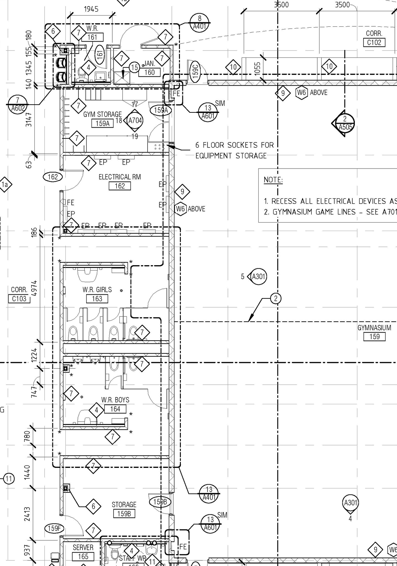 Construction site plan for project from page 1 of the file '2022-09-07 - Approved Floor Plans and Elevations - D07-12-21-0206'