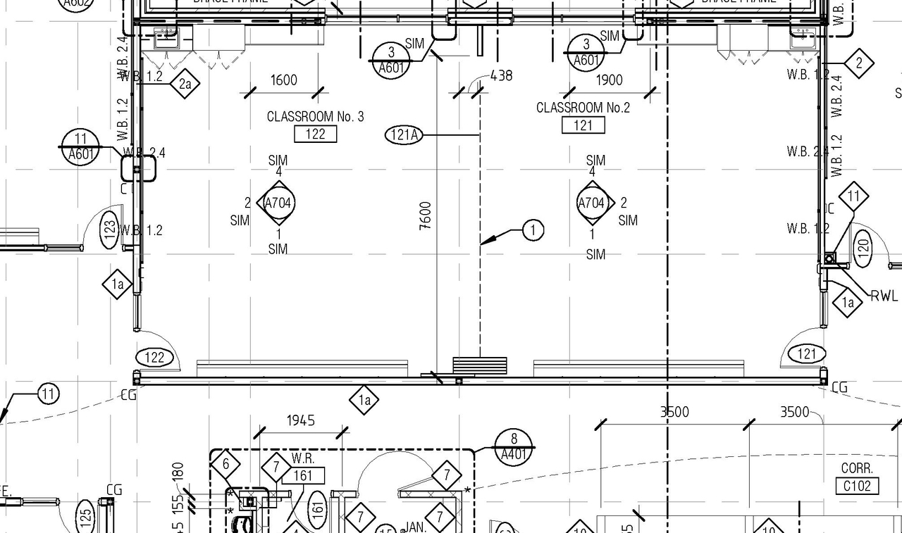 Construction site plan for project from page 1 of the file '2022-09-07 - Approved Floor Plans and Elevations - D07-12-21-0206'
