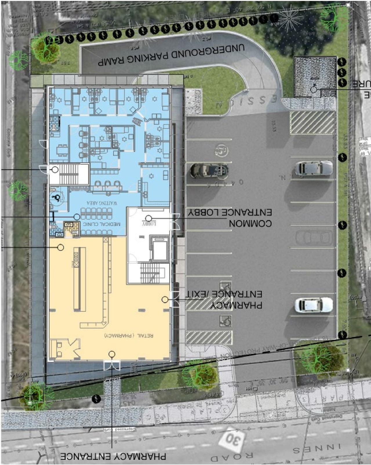 Construction site plan for project from page 14 of the file '2021-12-02 - Design Brief - D07-12-21-0209'