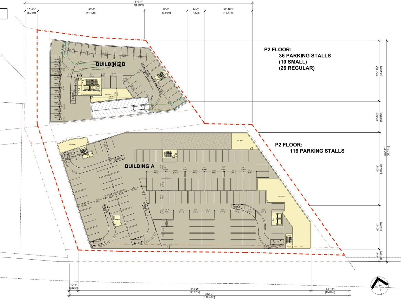 Construction site plan for project from page 18 of the file '2023-09-28 - Design Brief - D07-12-21-0214'