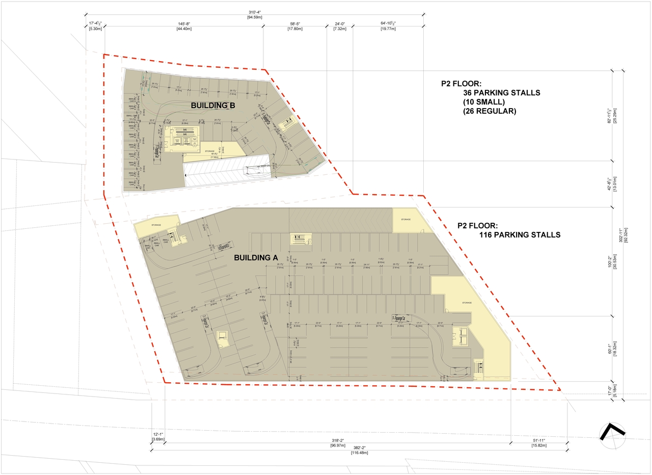 Construction site plan for project from page 4 of the file '2023-09-28 - Floor, Elevation and View Plans - D07-12-21-0214'