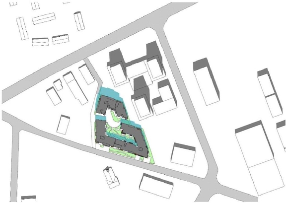 Construction site plan for project from page 13 of the file '2021-11-26 - Design Brief - D07-12-21-0214'