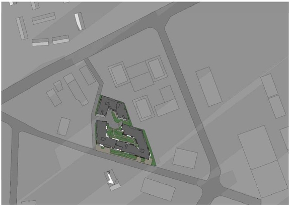 Construction site plan for project from page 13 of the file '2021-11-26 - Design Brief - D07-12-21-0214'