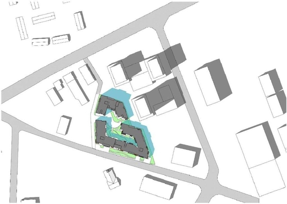 Construction site plan for project from page 13 of the file '2021-11-26 - Design Brief - D07-12-21-0214'