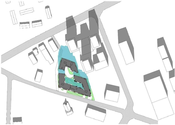 Construction site plan for project from page 13 of the file '2021-11-26 - Design Brief - D07-12-21-0214'