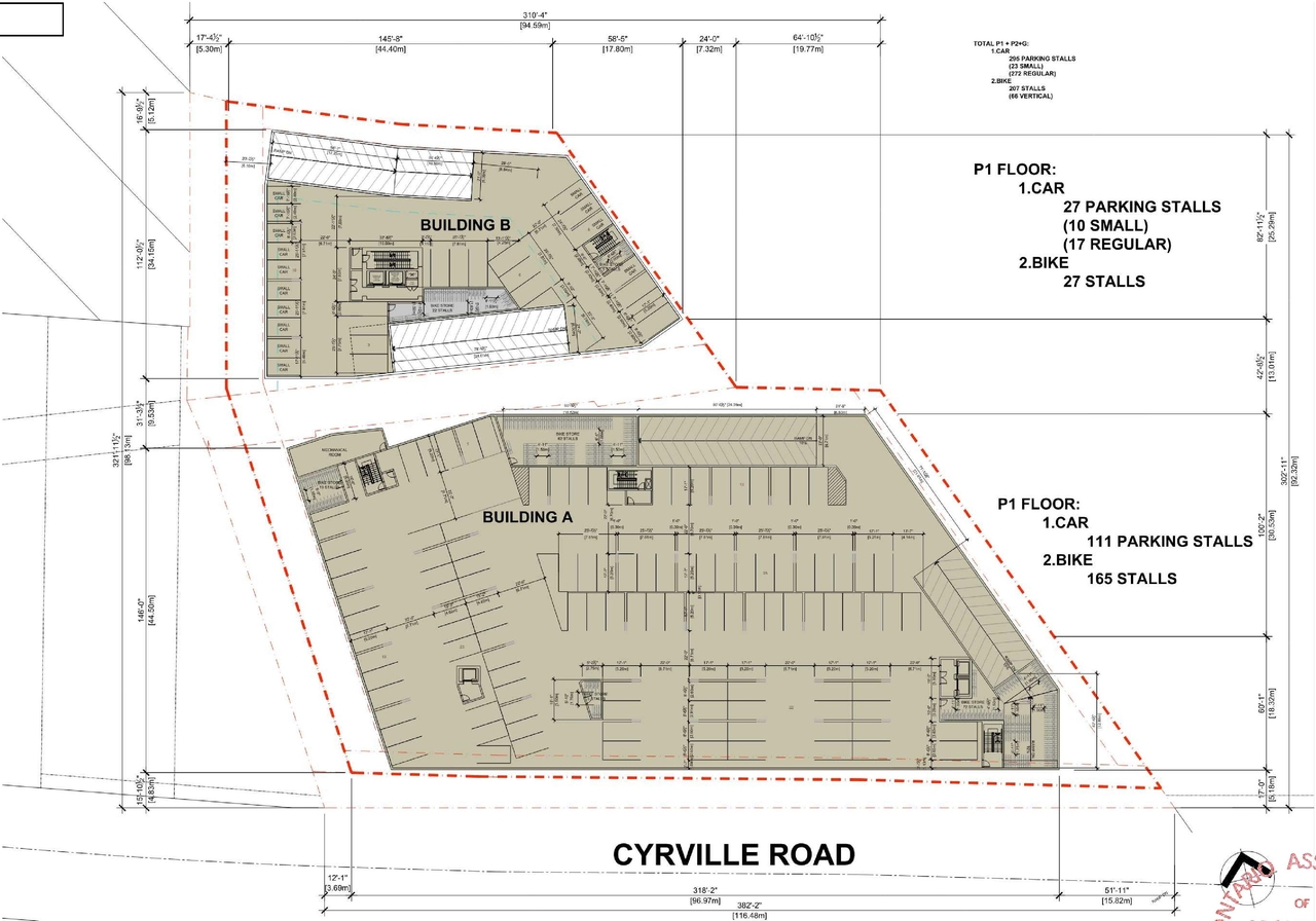 Construction site plan for project from page 19 of the file '2023-05-15 - Design Brief -D07-12-21-0214'