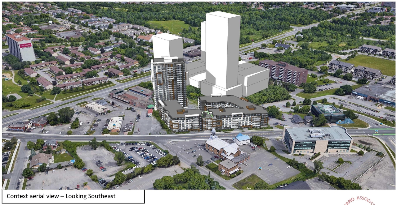 Rendering of building from page 6 of the file '2022-07-12 - Design Brief - D07-12-21-0214'