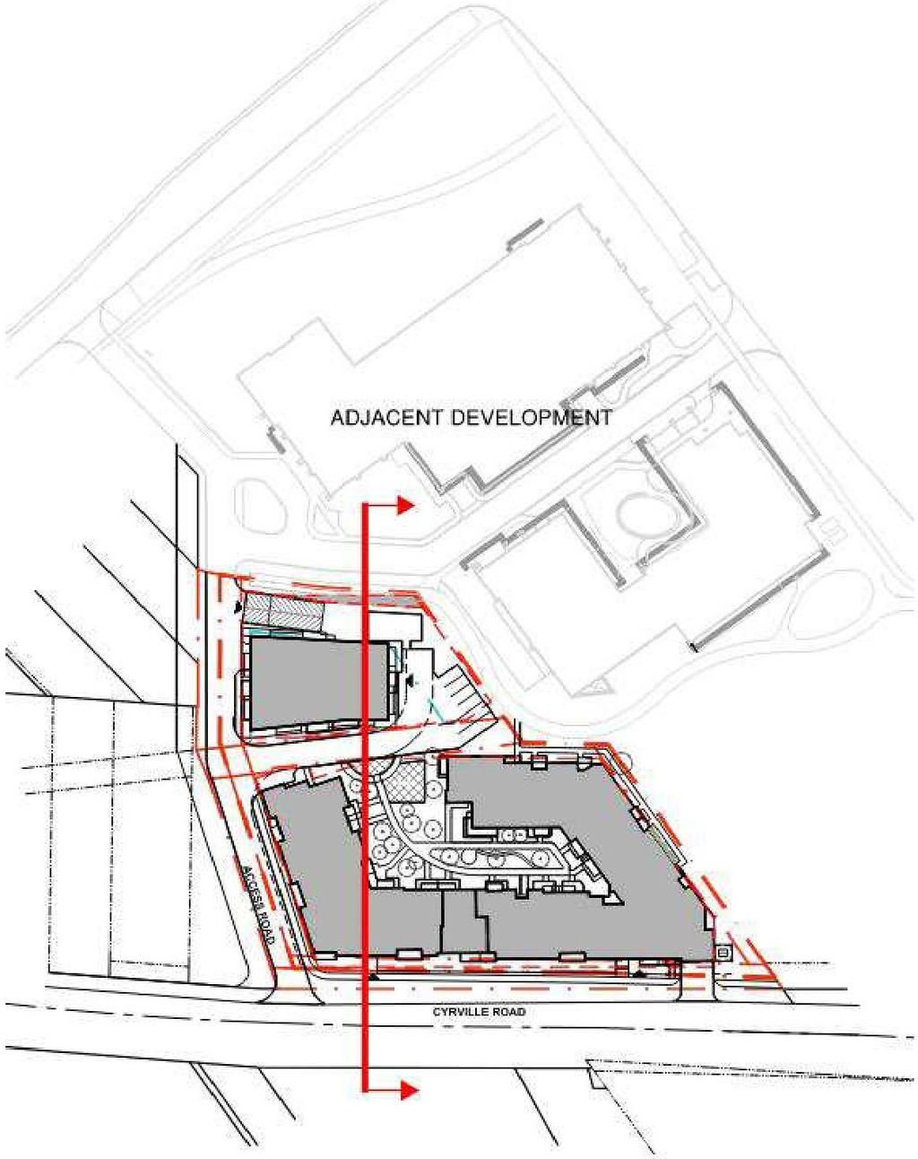 Construction site plan for project from page 7 of the file '2022-07-12 - Design Brief - D07-12-21-0214'