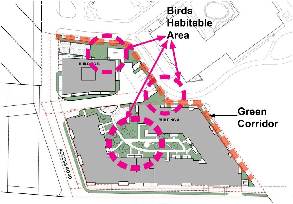 Construction site plan for project from page 8 of the file '2022-07-12 - Design Brief - D07-12-21-0214'